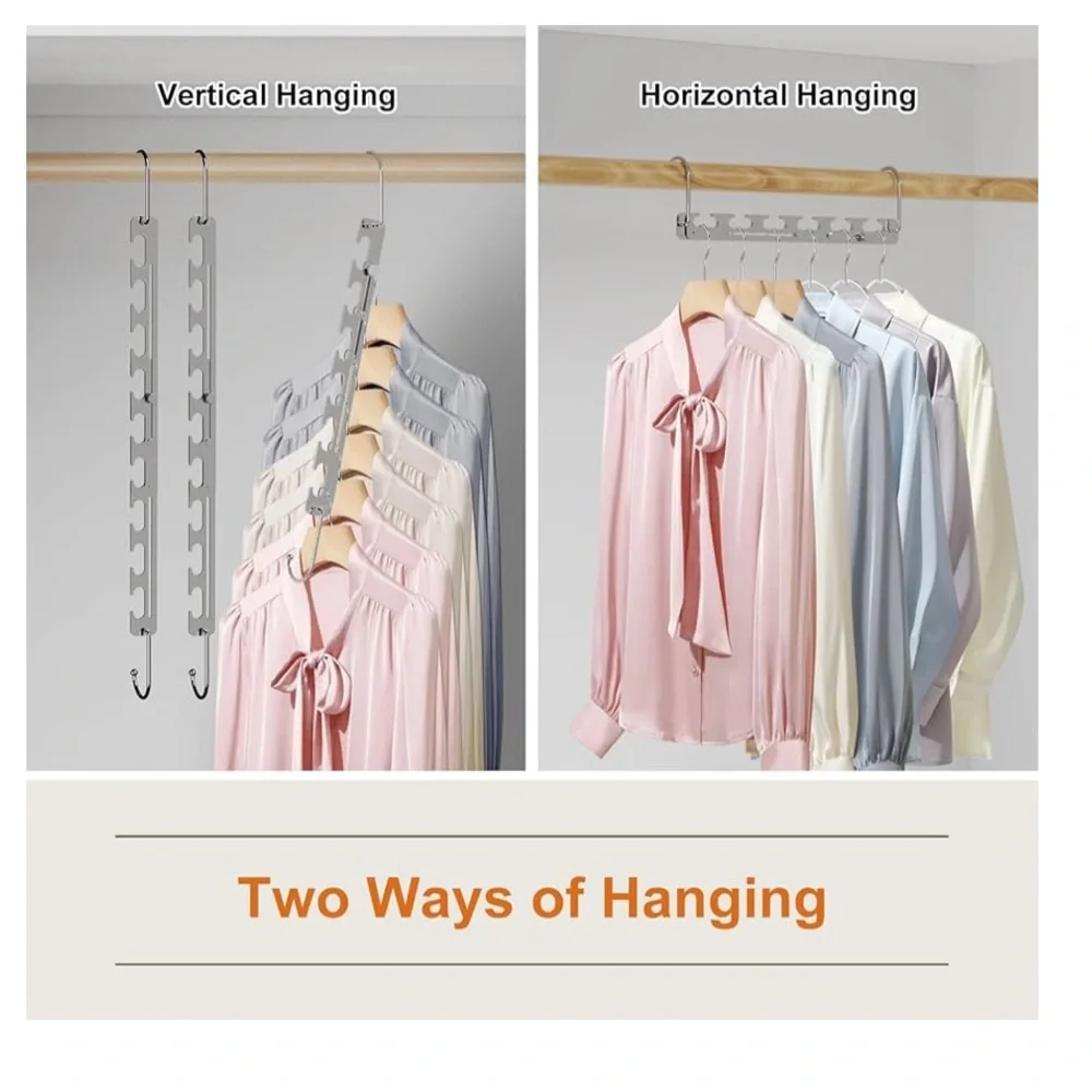 Space-Saving Adjustable “Magic Hanger”